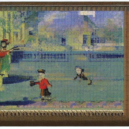 Pixelated Pixel Art in Expressionist Style