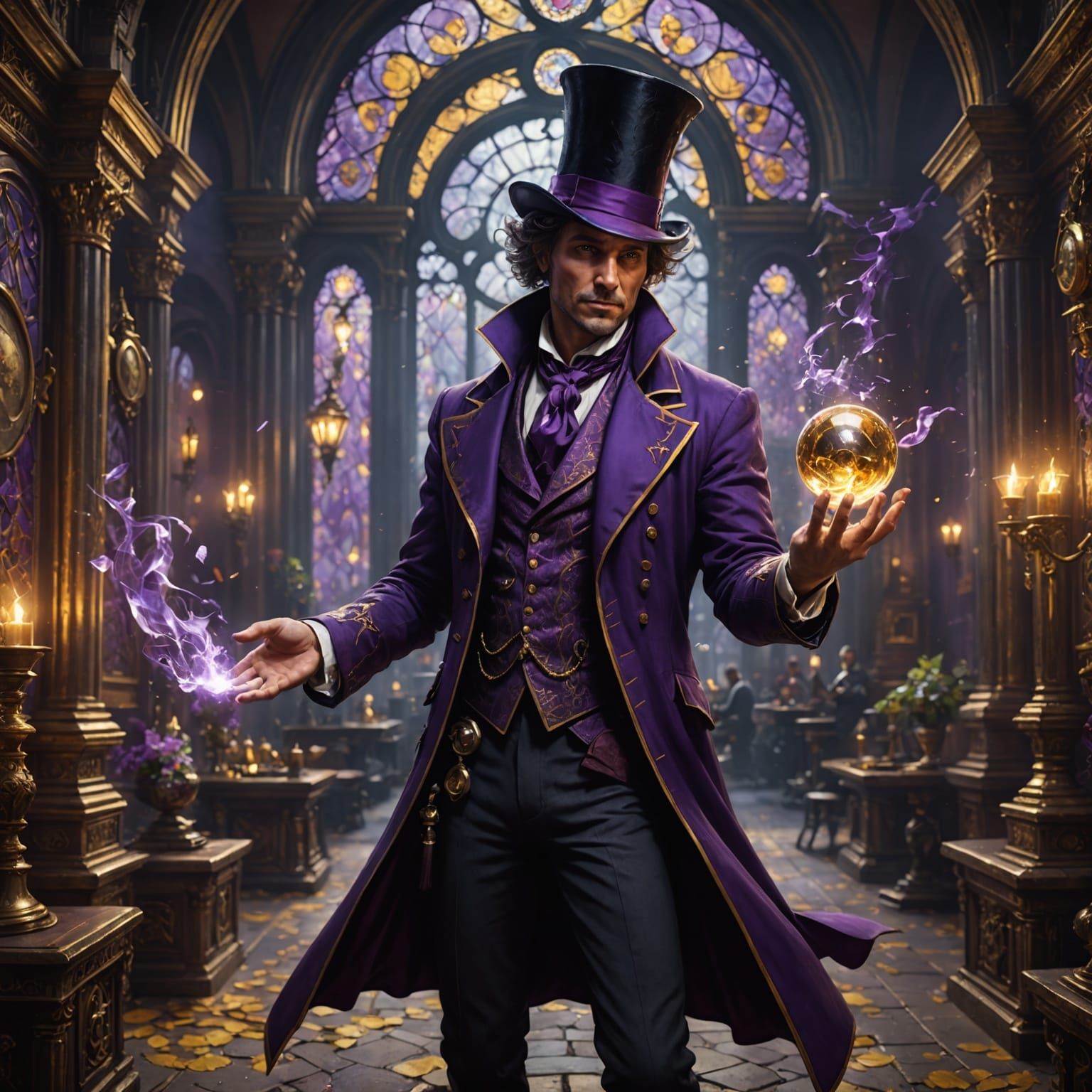 Dark Fantasy Magician Concept Art