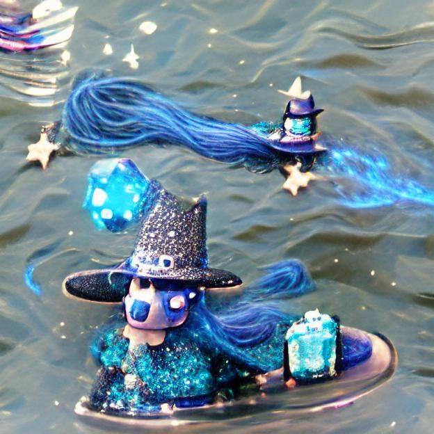 Sparkly Water Witch Digital Rendering