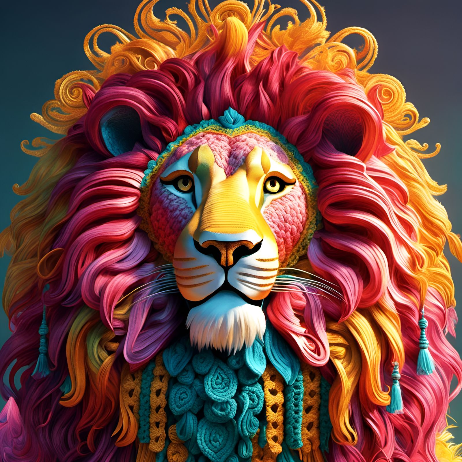 Lion crochet