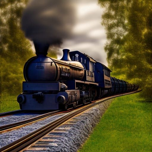 Trains in Bokeh, Professional Photography Style