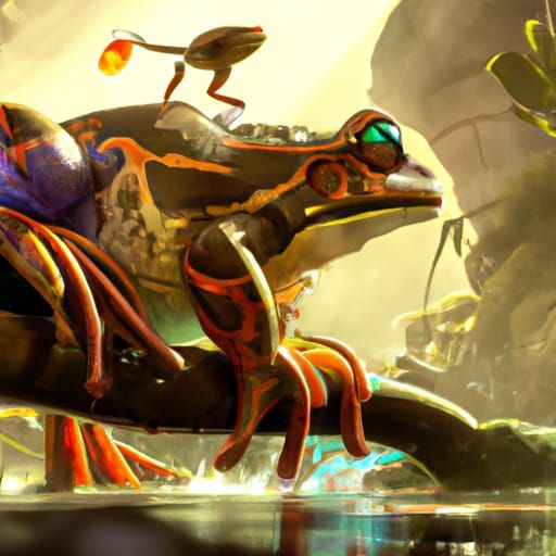 dark fantasy frog