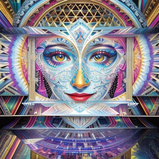 Detailed 3D Render of Beautiful Illusions