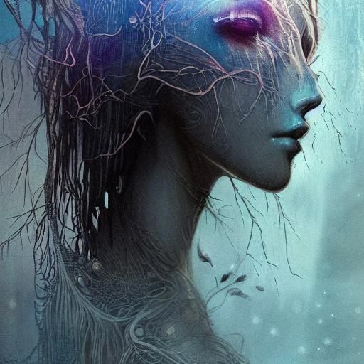 Cyberpunk Freight Liner with Eerie Creature Concept