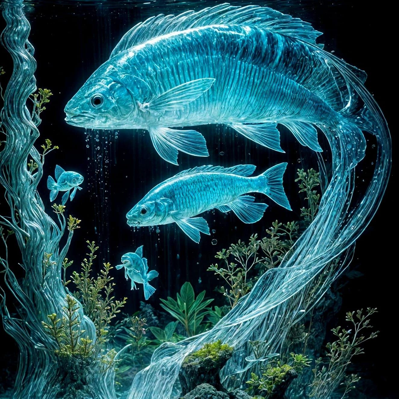 Transparent fish
