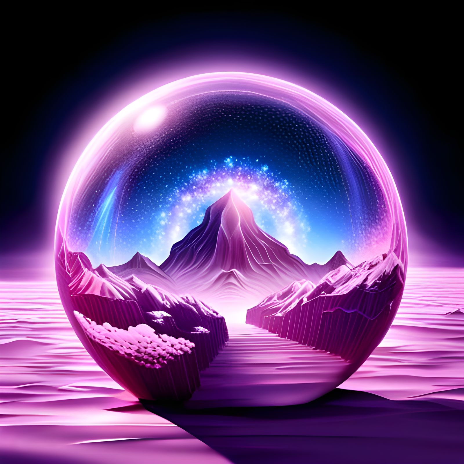 A 4-Dimensional Snow Globe with A Sparkling Micro-Cosmos Inside