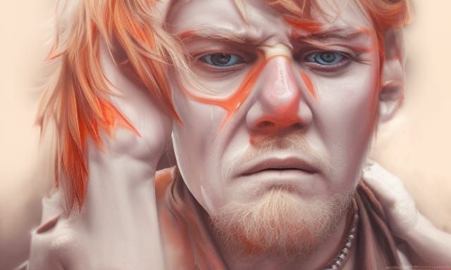 Geralt hide The Pain from Stable Diffusion