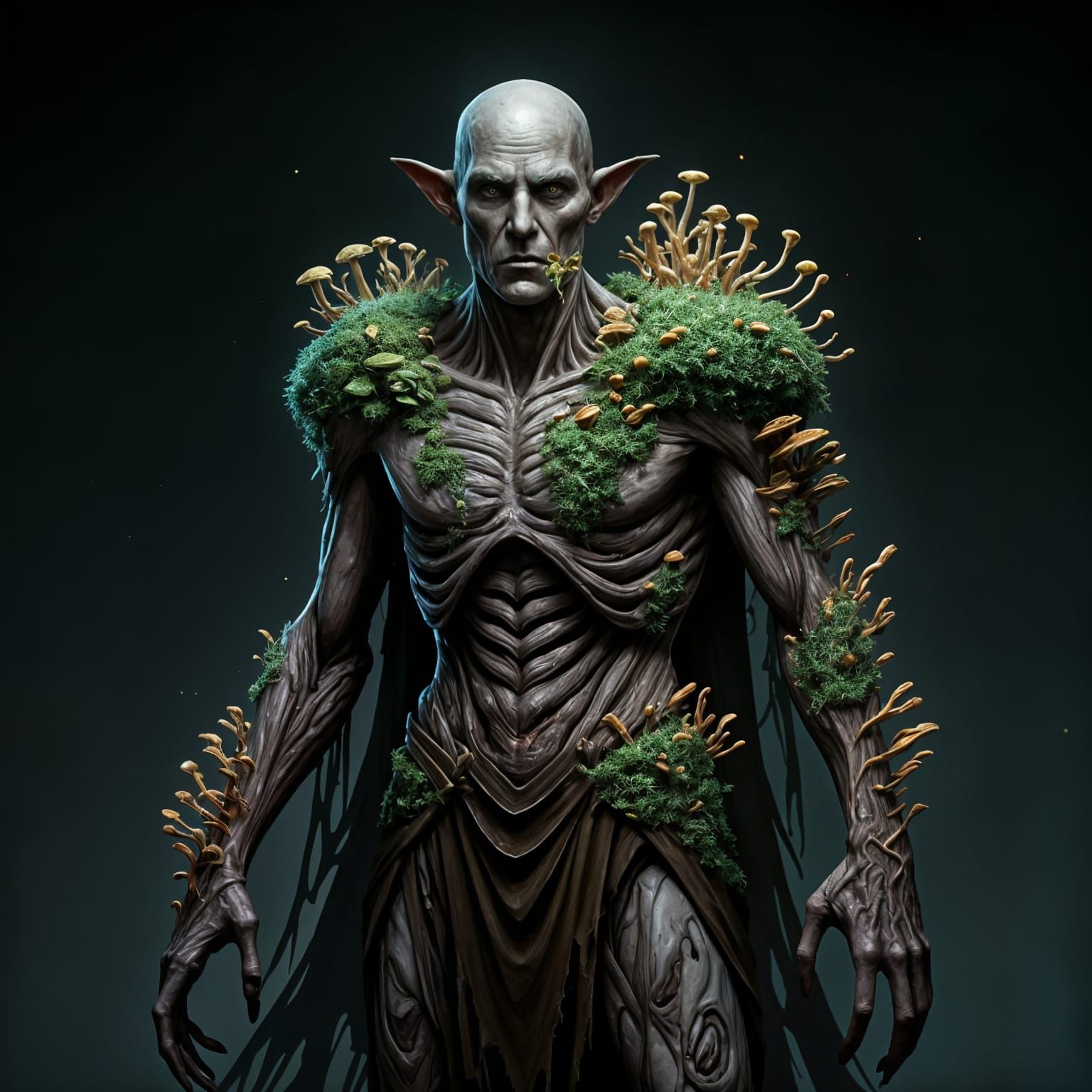 Fungal Overtaken Dark Elf Zombie