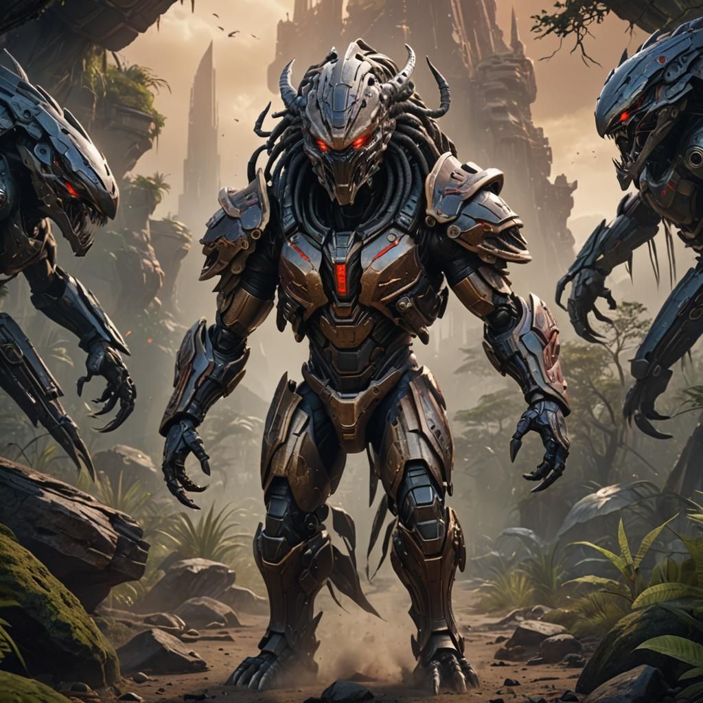 Fantastical Hybrid Creature in Detailed Matte Painting