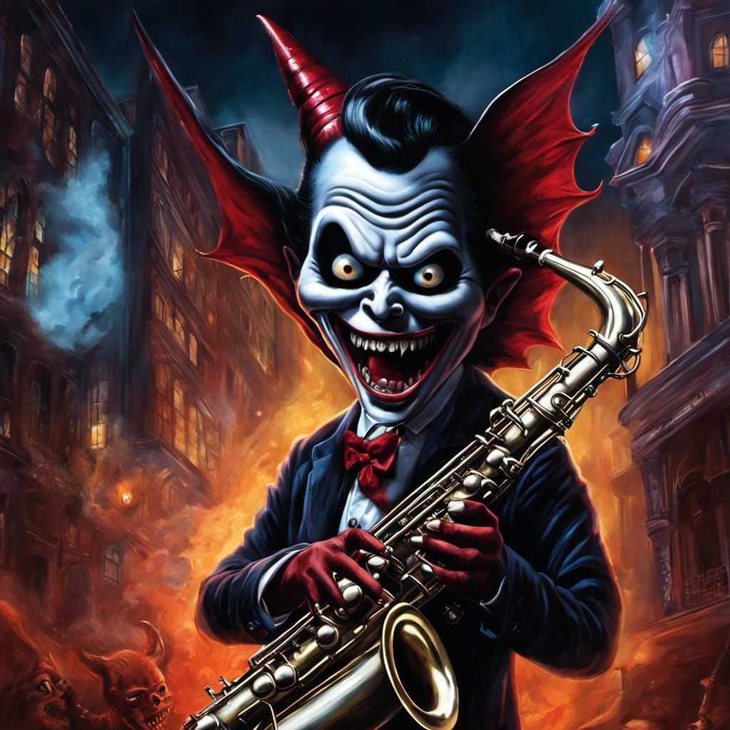 I am the devil's Saxophone player - come listen to me friends