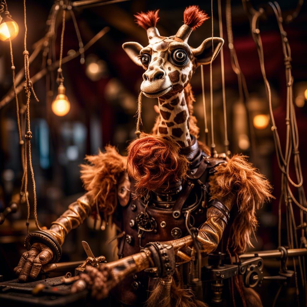 Giraffe Marionette