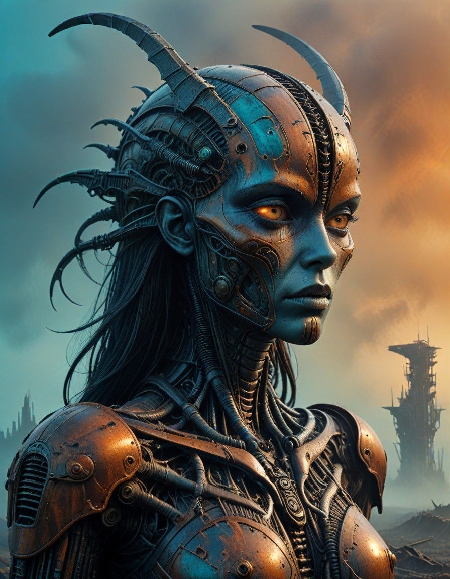 Epic Hyperrealist Valkyrie Departs on Final Mission