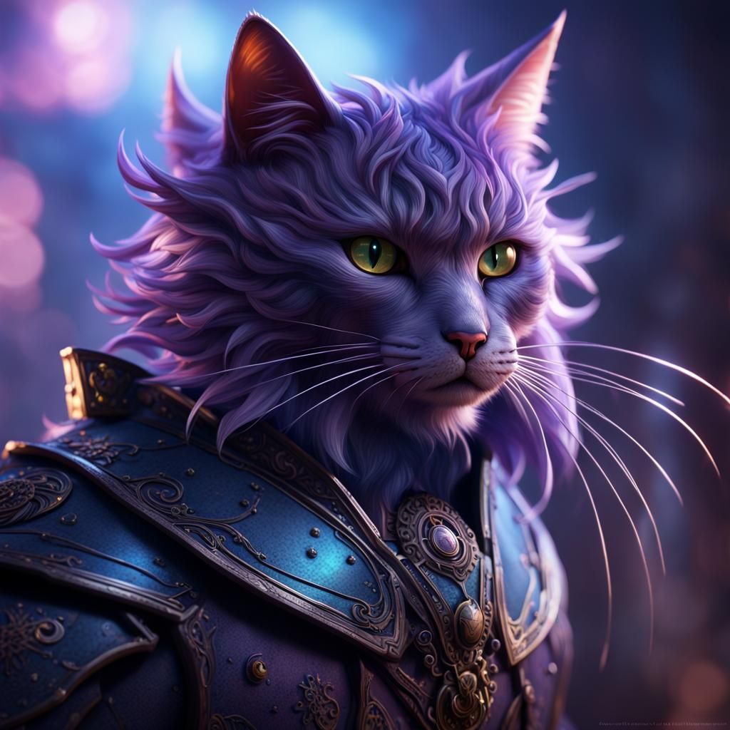 Fantastic Cat Ride: Dark Fantasy Concept Art
