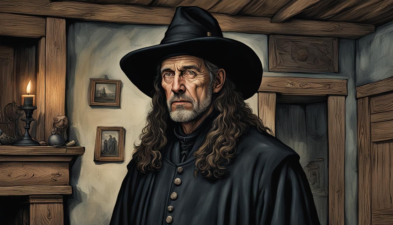 Medieval Witch Hunter Portrait in Cinematic Style