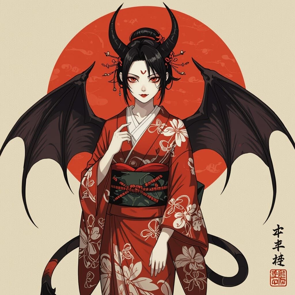 Japanese Incubus Character Design