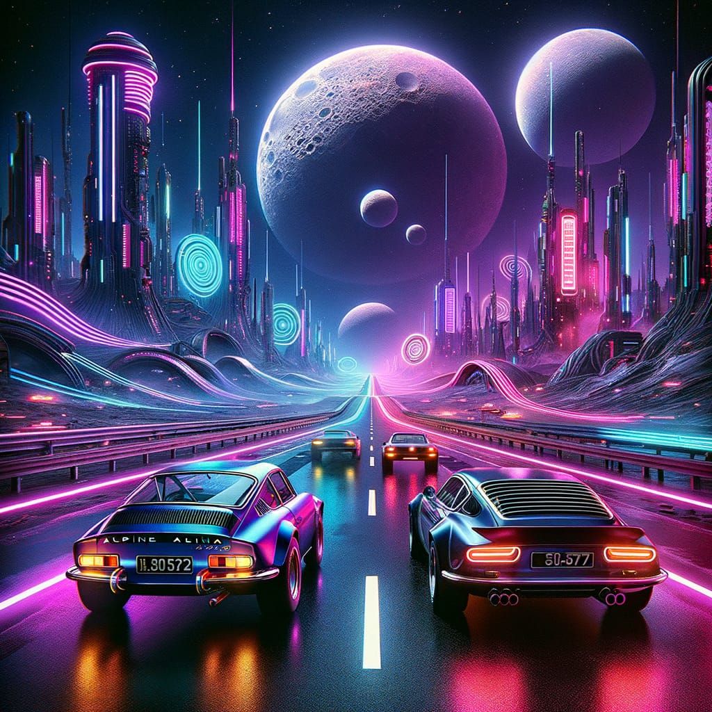 Retro-Futuristic Racing on a Colonized Alien Planet