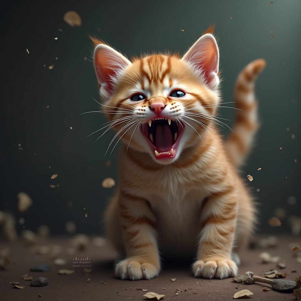 Fierce Feline Portrait