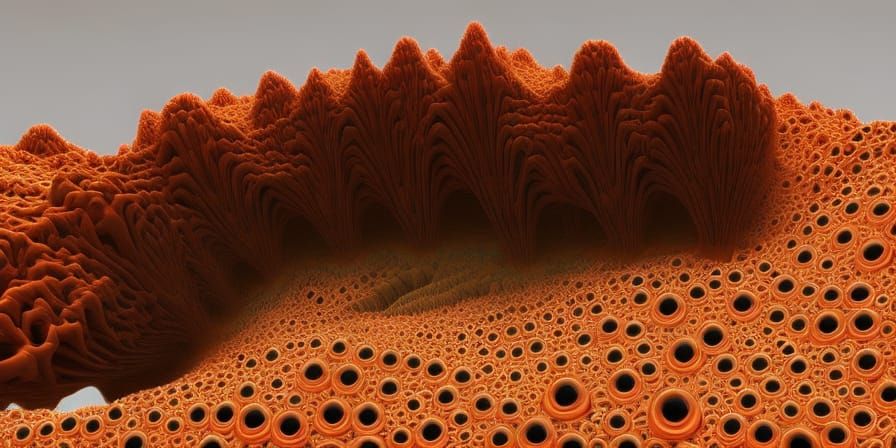 Microscopic Mandelbulb Nucleotidescape with Sinister Face