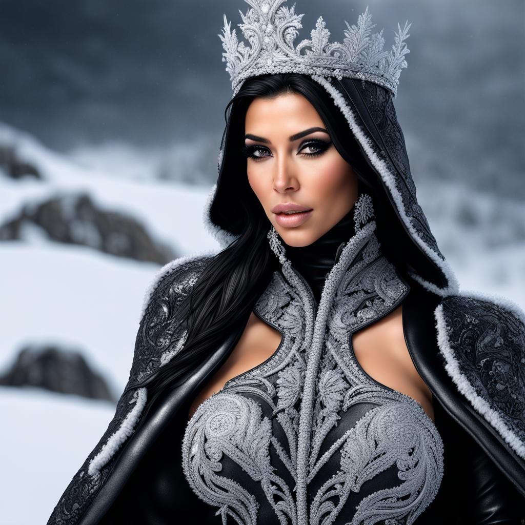Snow Queen in Leather on the Plateau of Leng