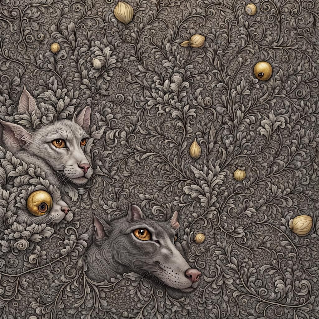 Emotional Alien Pets in Magical Realism Style