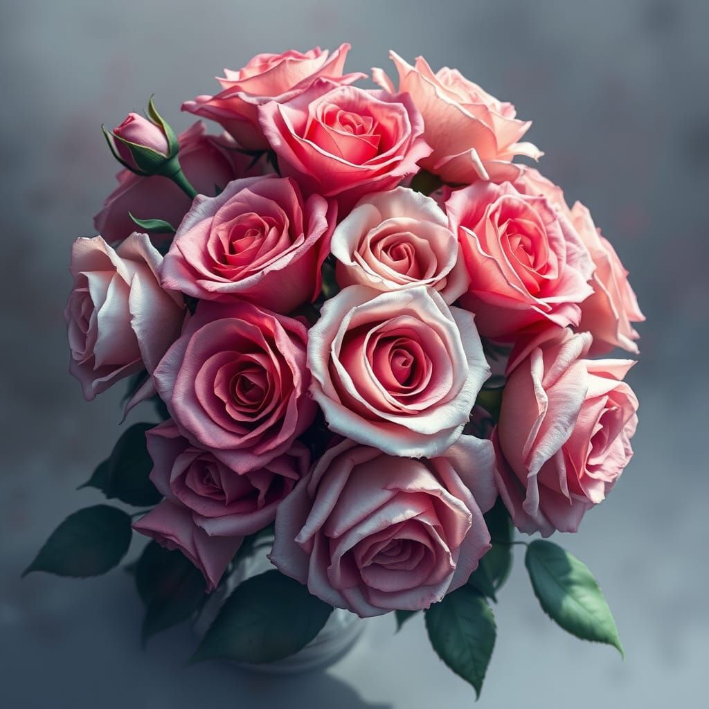 Watercolor Roses: Dramatic Digital Matte Painting