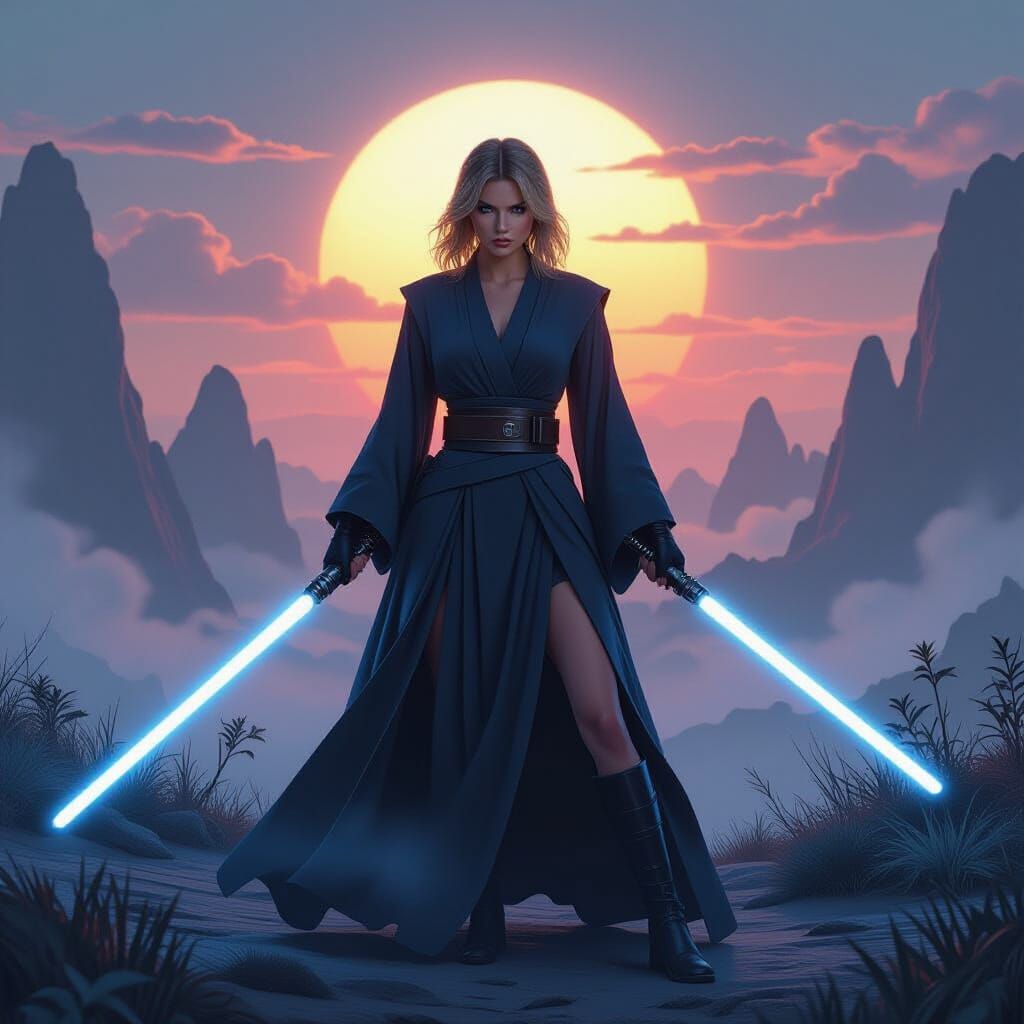 Taylor Swift as Jedi Knight on Alien Planet