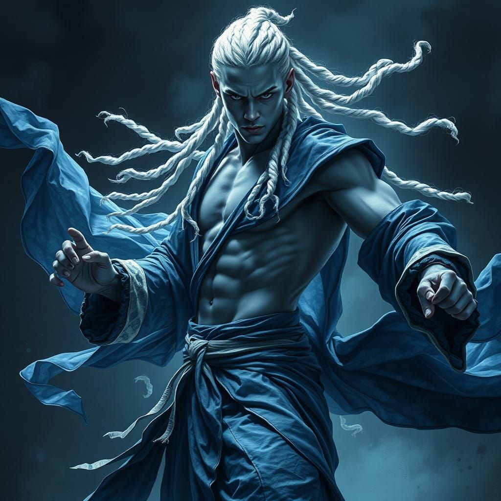 Ethereal Female Monk in Dark, Gothic Romanticism Style