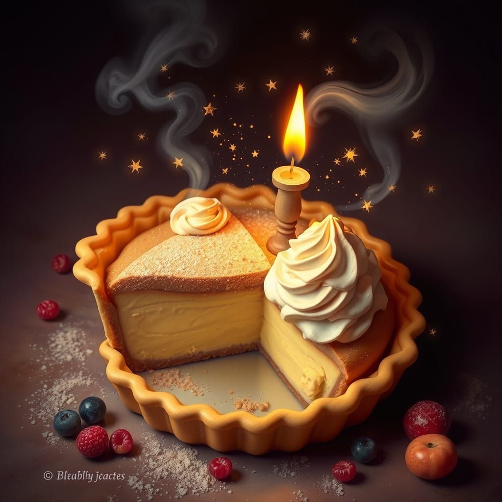 Enchanting AI-Generated Magical Pie