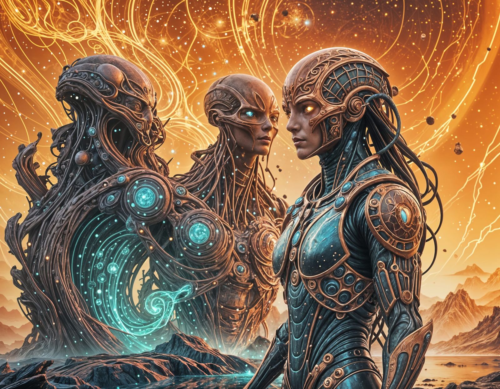 Alien Psychology of Time: Detailed Matte Painting