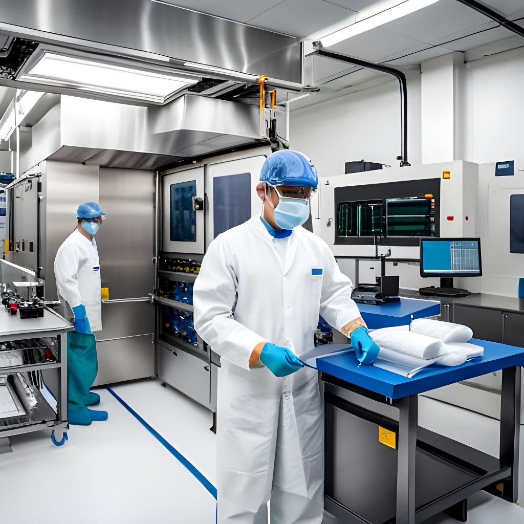 Semiconductor Manufacturing Equipment in Clean Room