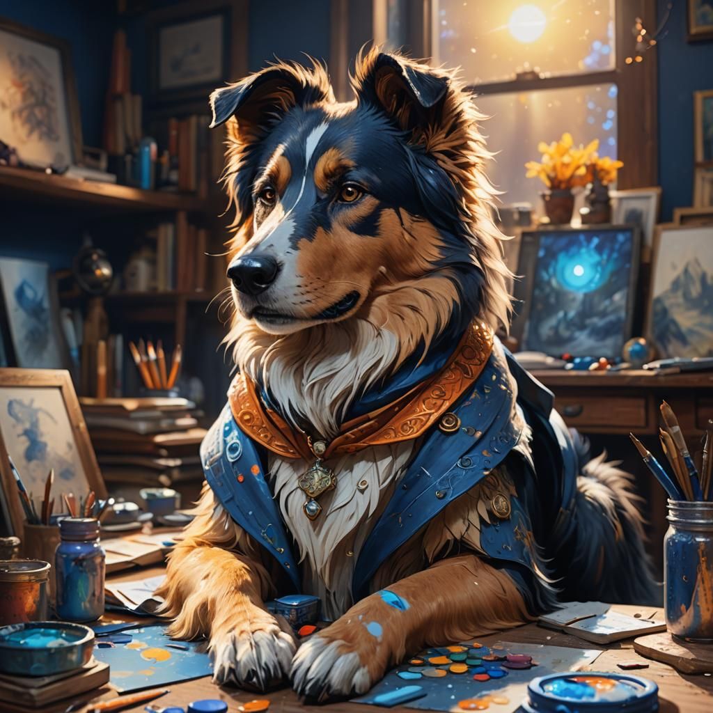 BorderCollieBliss Creator: Fantasy Concept Art Portrait
