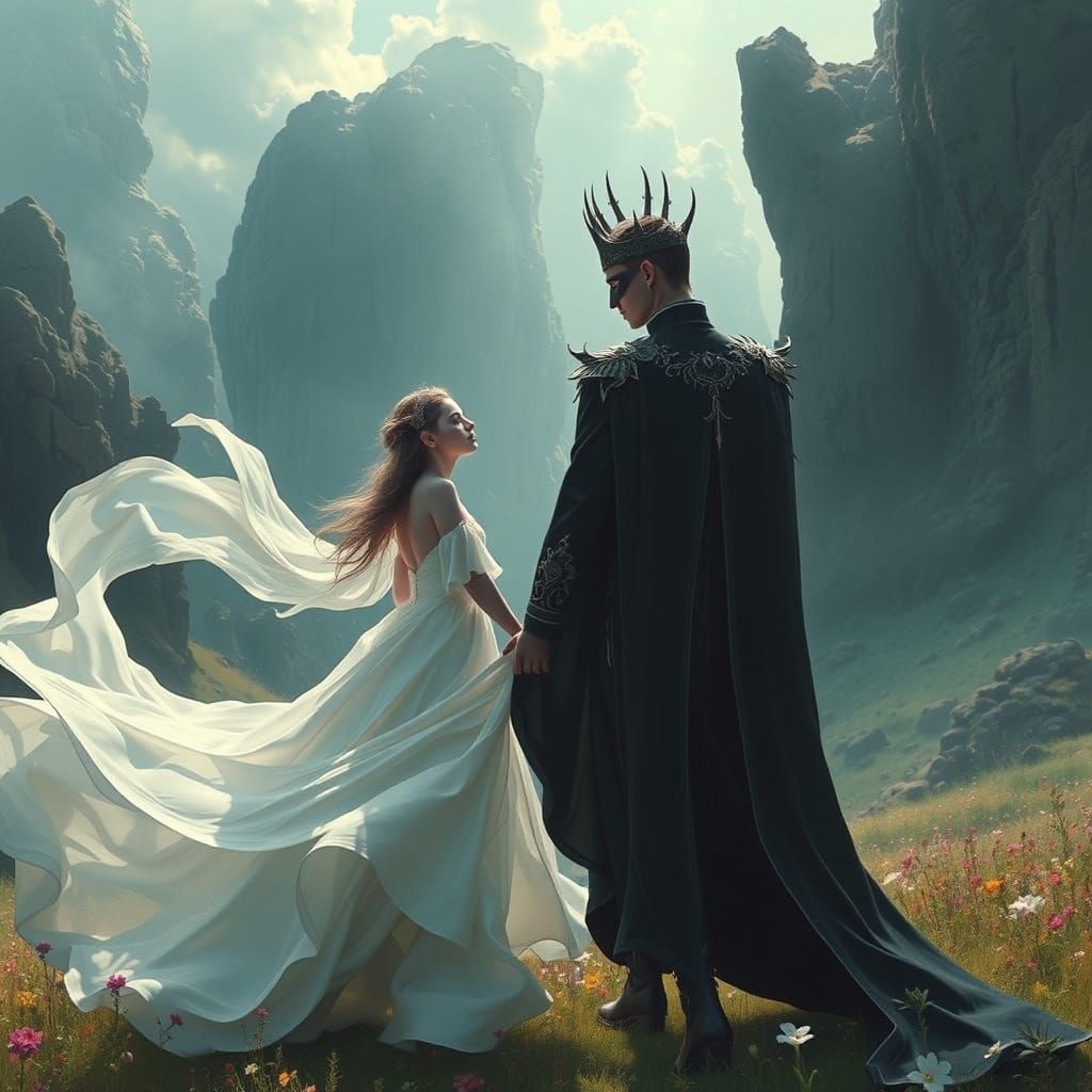 Dark Prince and Light Princess in Dreamscape