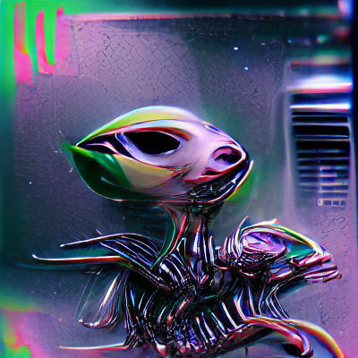 Surreal Alien Landscape with Eerie Rock Formations