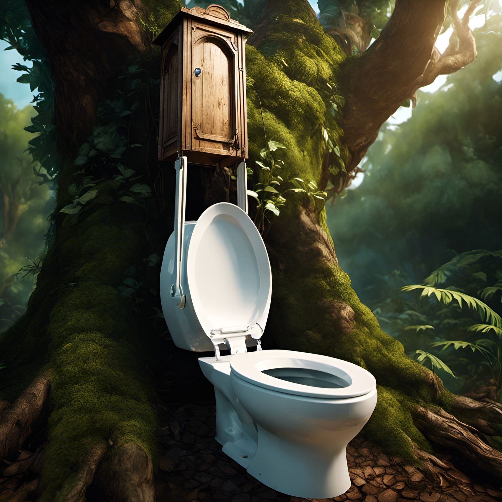Toilet Tree: Surreal Art Inspired Fantasy