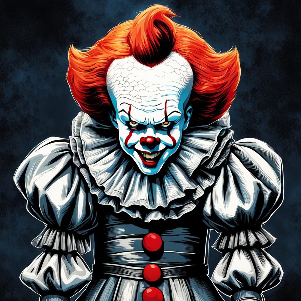 Creepy Pennywise Illustration