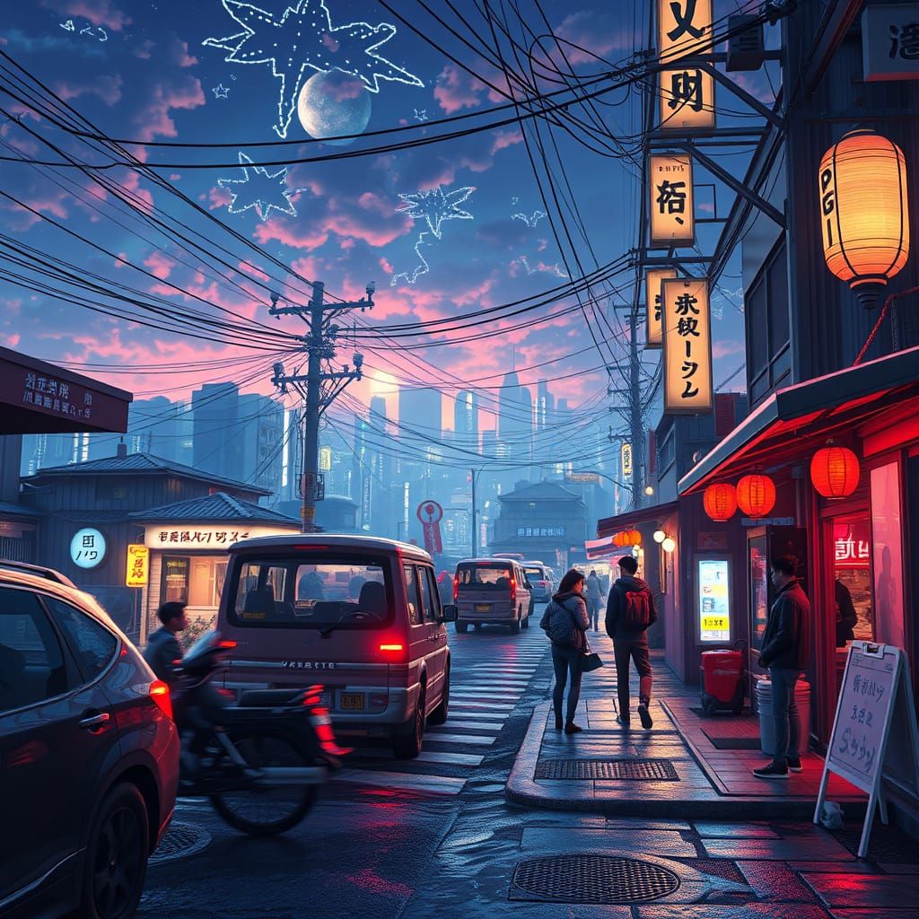 Late Arrival in Vibrant Anime Style