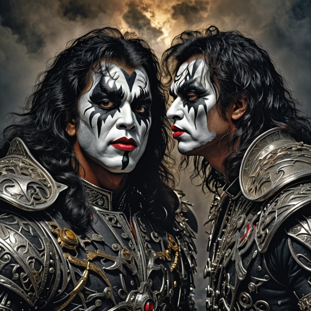 KISS Album Cover: Hyperrealistic, High-Definition Image