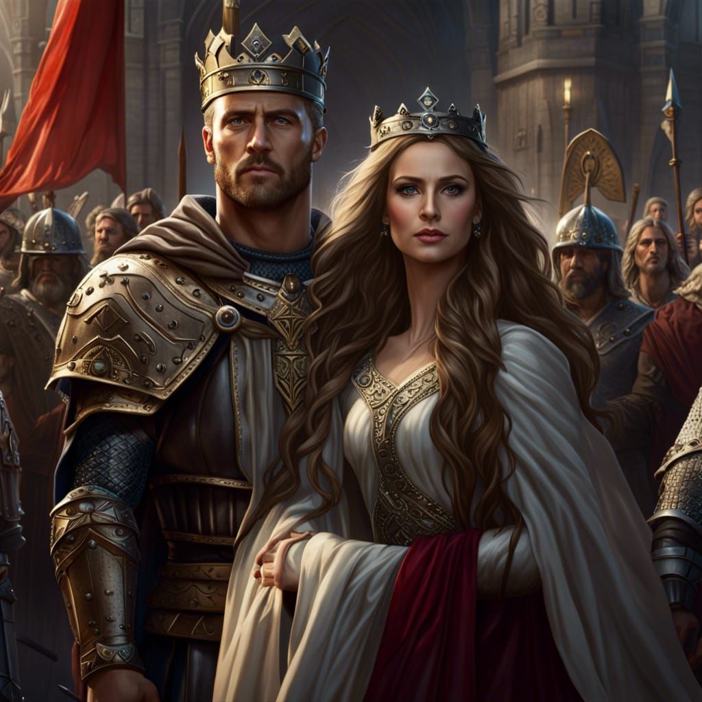 King Arthur and Guinevere