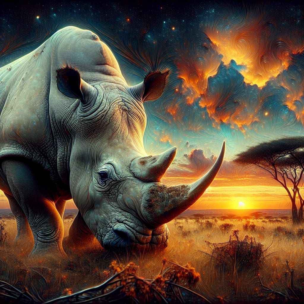 Majestic White Rhino