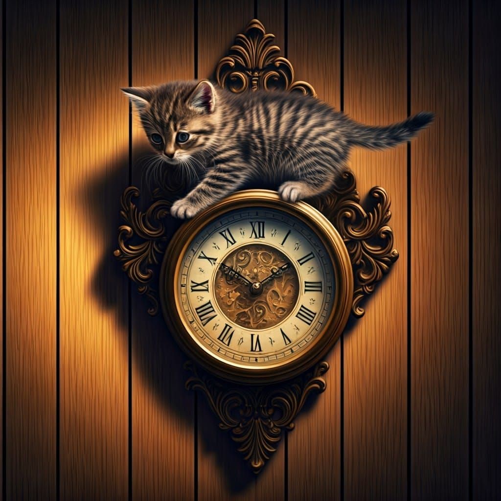 Hickory Dickory Dock, The Cat Ran Up the Clock