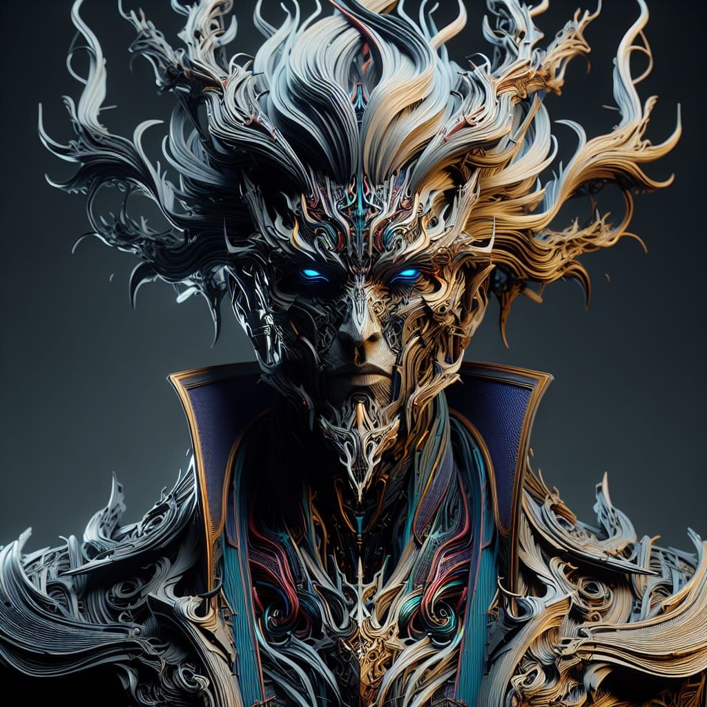 Ominous Character Portrait in Early 20th Century Style