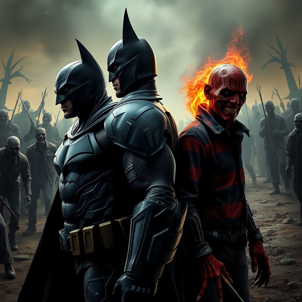 Batman and Freddy Krueger VS The Walking Dead