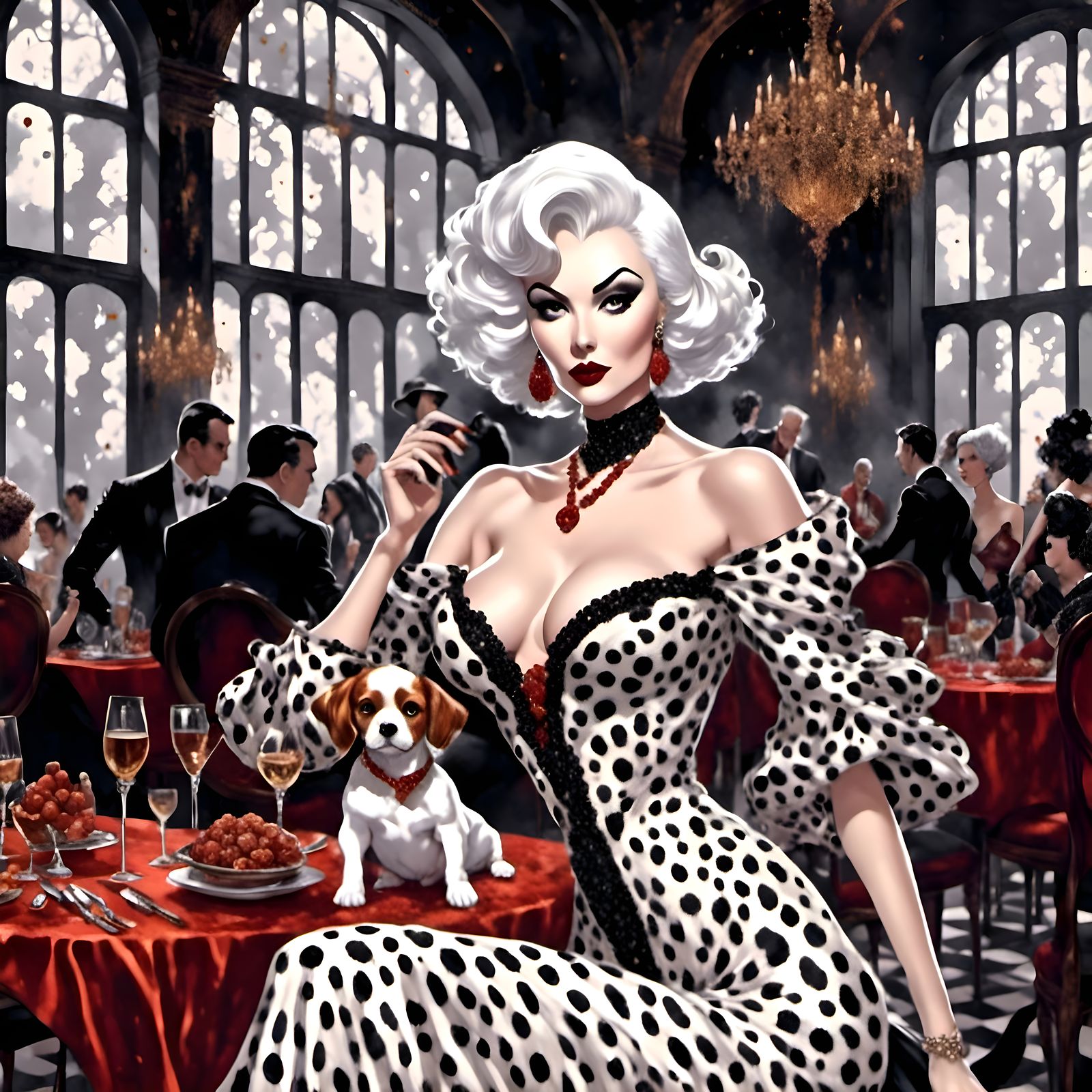 Cruella Out To Lunch With A Friend