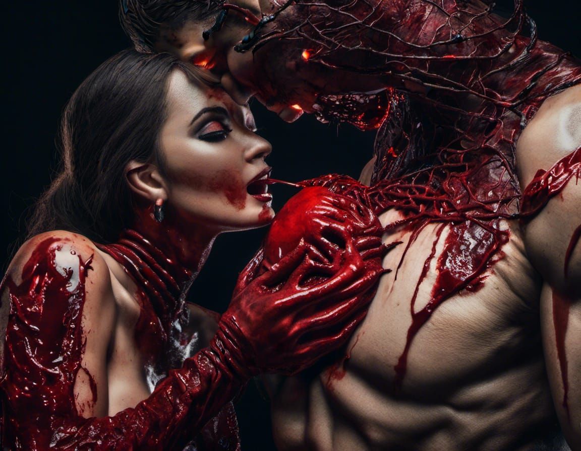 Graphic Horror: Man Ripping Heart From Chest