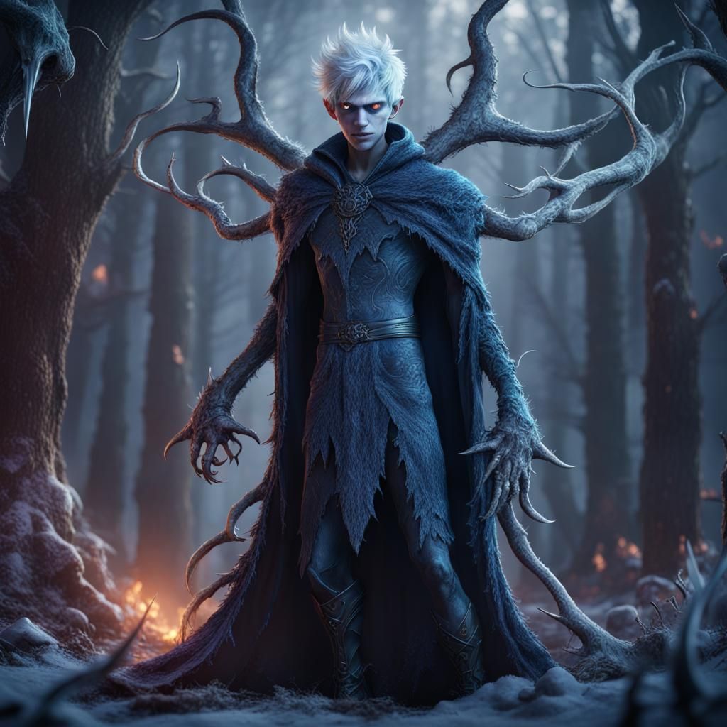 Demonic Eldritch Jack Frost Fantasy Concept Art