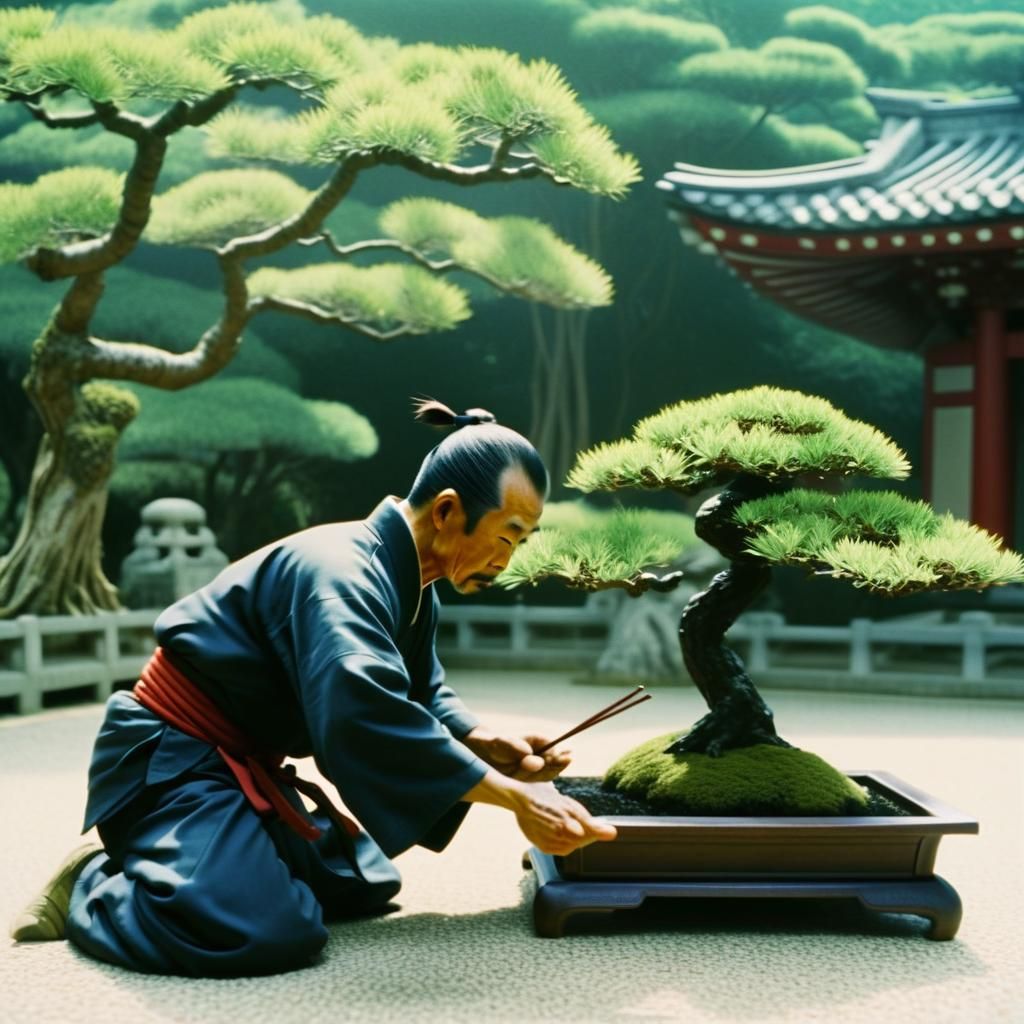 Bonsai Kung Fu Master in Okinawa Garden