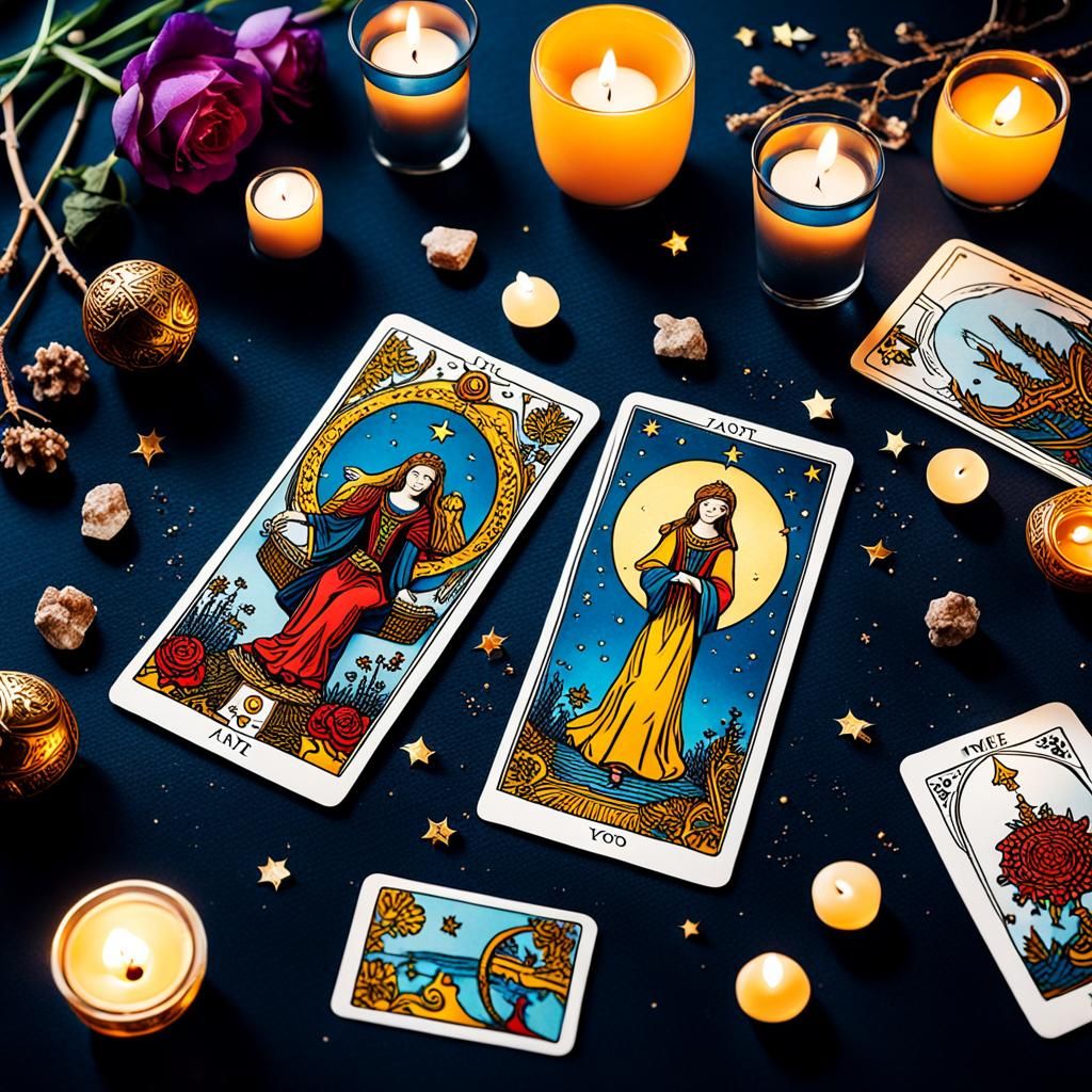 Tarot Cards Depicting a Perfect Match