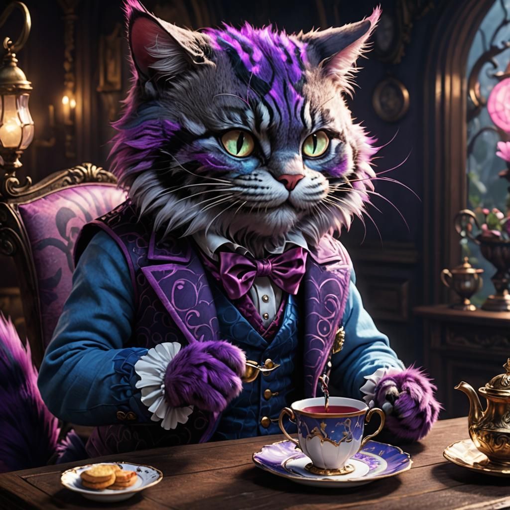 Cheshire Cat's Tea Party: A Dark Fantasy