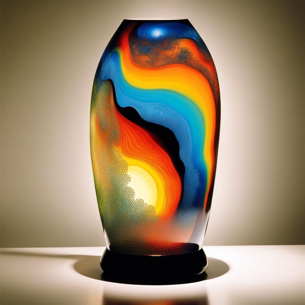 Surreal Fractal Lava Lamp Inspired by Masters