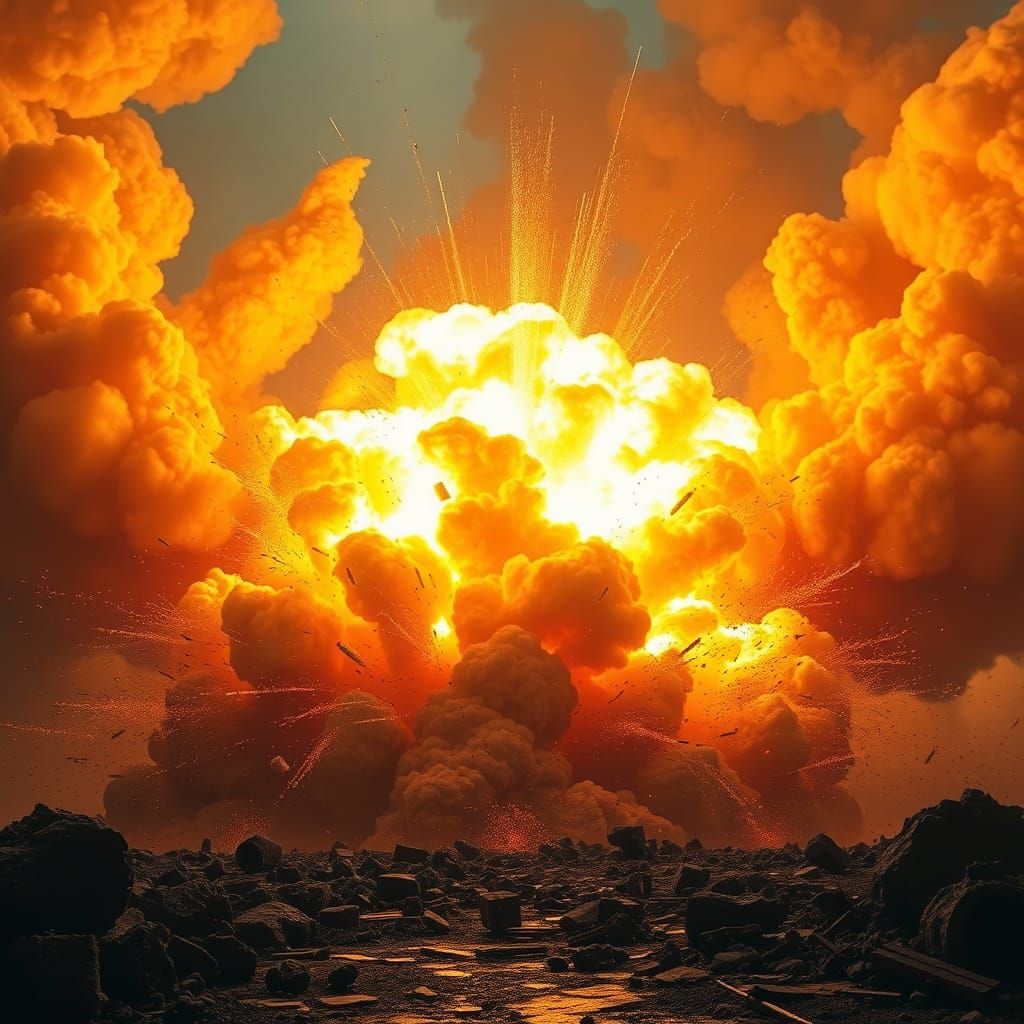 Explosive Impact: Ammonium Nitrate and Diesel Fuel Reaction